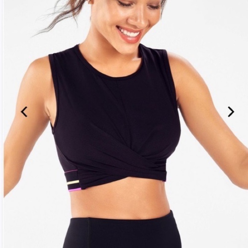Fabletics powertouch light front twist tank